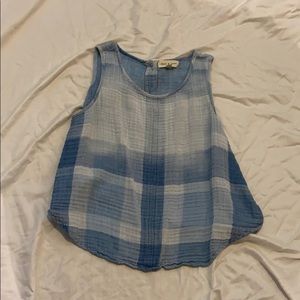 Cloth and Stone blue crop top